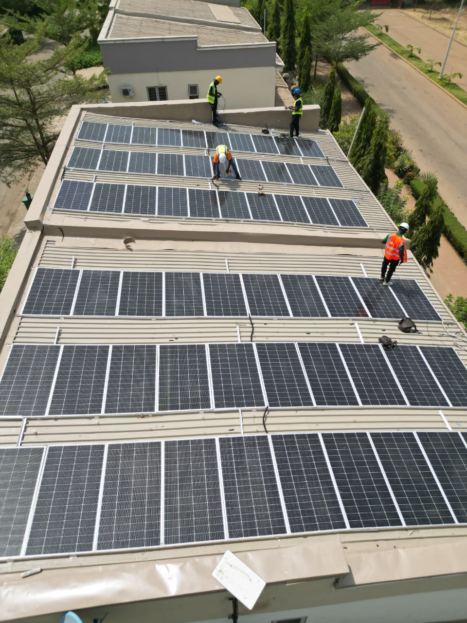 Tier 1 solar panels installation