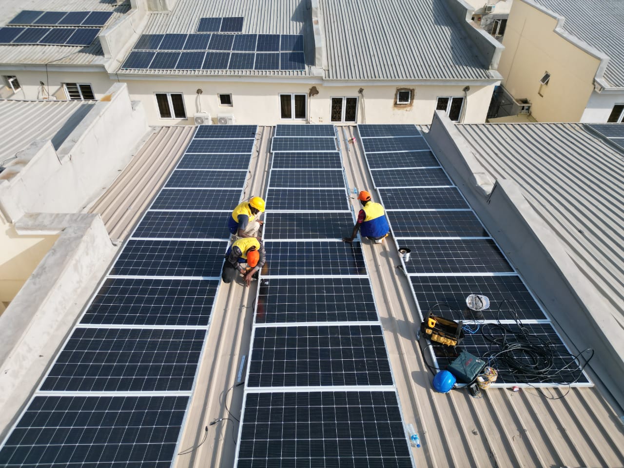 Solar panel rooftop installation Abuja